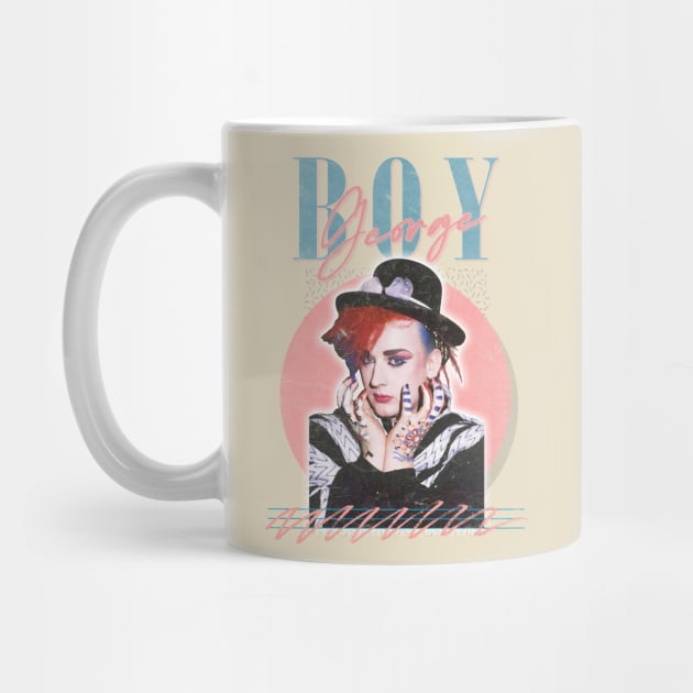 Boy George Vintage Style 80s Fan Art Design by DankFutura